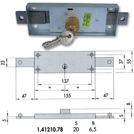 Cisa 41210-78-0 Serratura Serranda Centr
