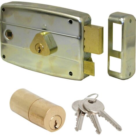Cisa 50571 60 Mm Sx Serratura Appl. Ferro Quadro Man.