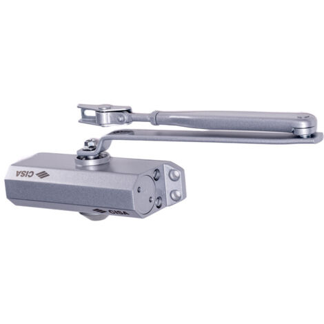 CISA 60460 CHIUDIPORTA S-ARRESTO ARGENTO- 1,0 pz