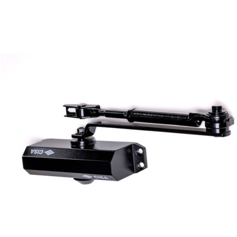 CISA 60461 CHIUDIPORTA C-ARRESTO NERO- 1,0 pz