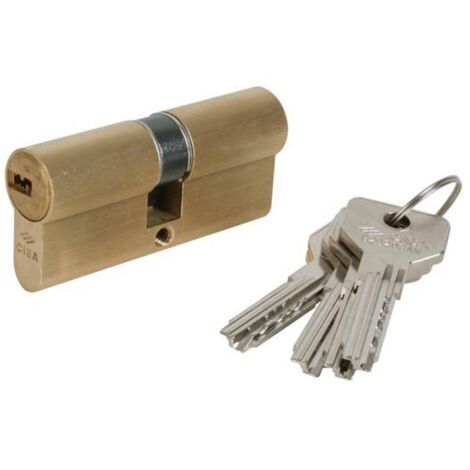 Cisa ASIX 30x30 cylindre serrure doré sécurité renforcée