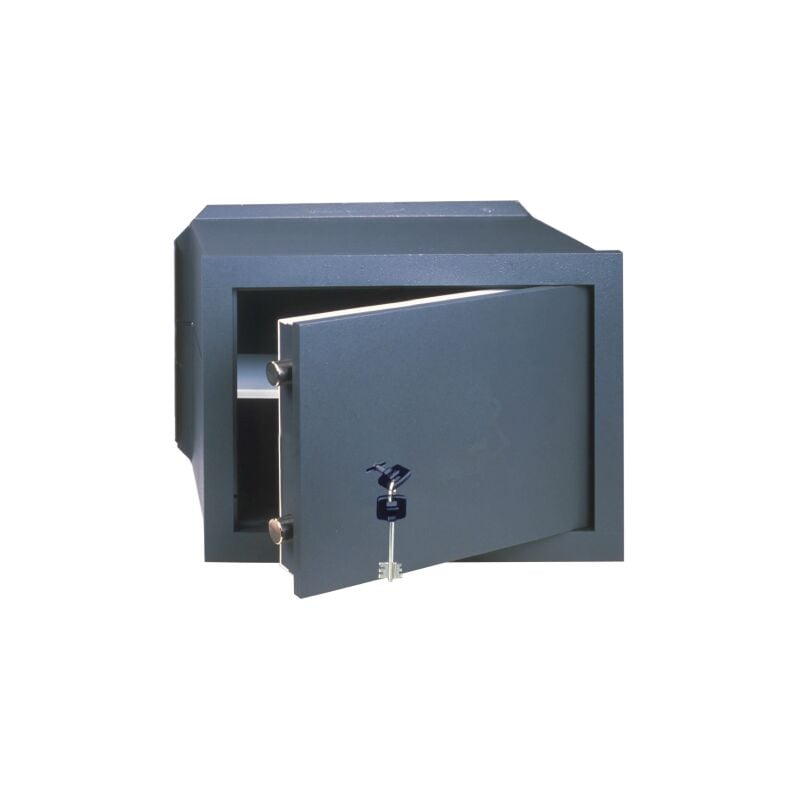 Cisa - 82010.21 cm31x20x19hcoffre-fort me'canique encastrable au mur avec cle'
