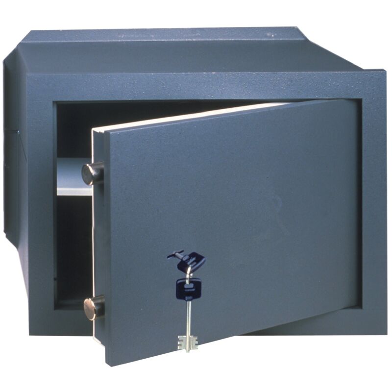 Cisa - 82010.21 cm31x20x19hcoffre-fort me'canique encastrable au mur avec cle'
