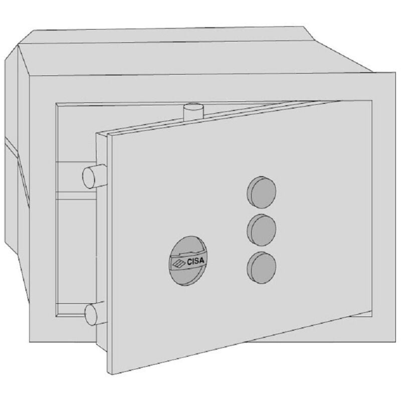 Cisa - coffre-fort mural a combinaison -82410/51