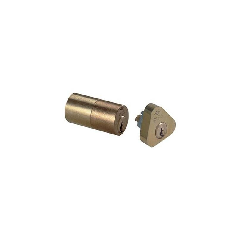Image of Cisa - coppia cilindri esterni 02110 ottone chiavi 3 x 11731 8015345007364 ferramenta
