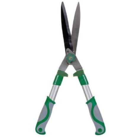 Cisaille à Haie Avec Lames Ondulées 52cm Pelouse Jardin 4mm D'épaisseur