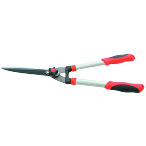 cisaille à haie ozaki à lames  droites, de longueur 60 cm - poignées bi- matière et bras aluminium