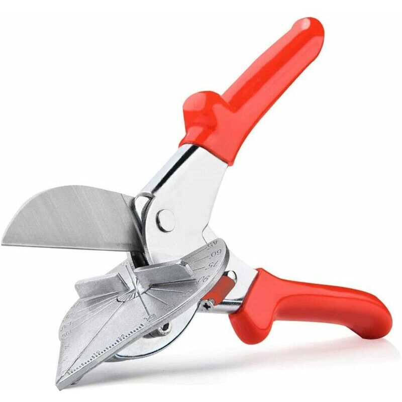 Cisaille dAngle Mitre Cisailles Onglets Multi-Angles de 45 135 Degrs Cisaillement de Joint Pince Coupante Onglet pour Coupe-Lige Bandes Plastique ou