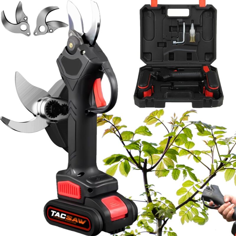 Cisaille électrique sans balais avec lames SK5, diamètre de coupe de 1,4 po pour une taille précise, efficace et sans effort. La puissance de coupe