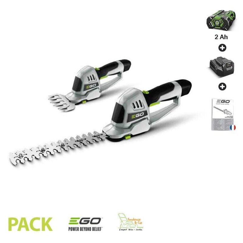 Ego Power+ - Taille herbe et haie lame 200 mm Egopower pack batterie et chargeur 2 Ah ego power CHT2001E
