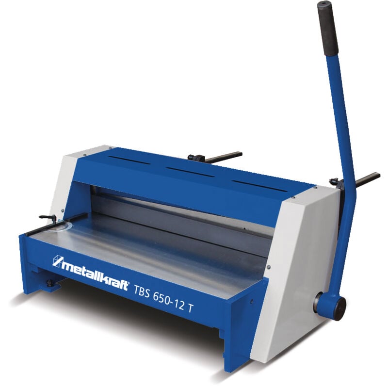 Metallkraft - Cisaille guillotine manuelle d'établi largeur du travail 650 mm épaisseur jusque 1,25 mm butée 500 mm éclairage ligne de coupe