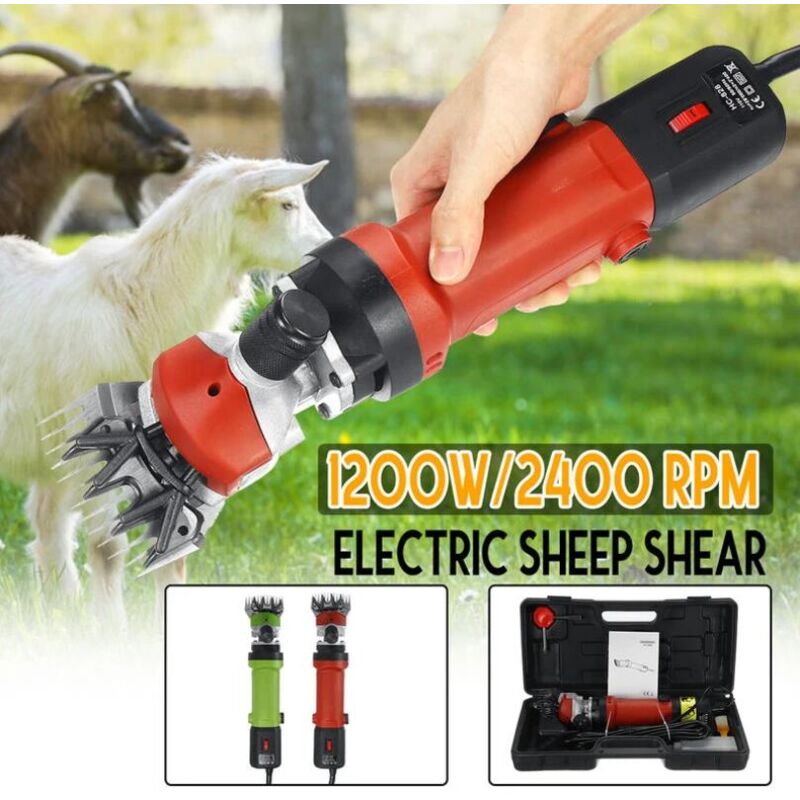 Cisailles à moutons électriques 1200 w, tondeuse à moutons portable avec 6 vitesses, cisailles à chèvres électriques pour moutons, chèvres, lamas,