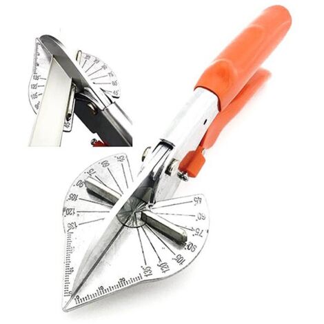 Cisailles à onglet multi-angles, ciseaux à angle réglable de 45 à 135 degrés, outils à main pour couper le bois tendre et le plastique