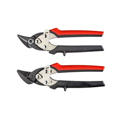 Cisailles en fer-blanc à lames courbes Freund Mini 180 mm La gauche