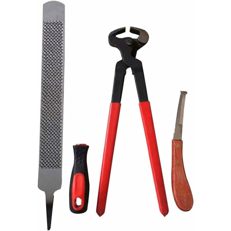 Swyeoot - Cisailles fer à cheval, grandes limes à dalles, équipement d'écurie - 3 pièces/ensemble