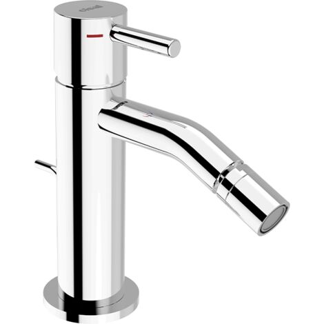 Cisal less minimal - monocomando bidet cromo lucido con scarico
