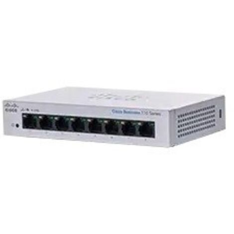 Cisco Business 110 Series 110-8T-D - conmutador - 8 puertos - sin gestionar - montaje en rack