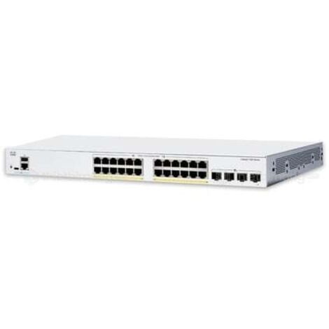 Cisco Catalyst 1300 Switch Gestito L2/L3 Gigabit Ethernet con Supporto PoE, 24 Porte, 4x10G SFP+ - Grigio