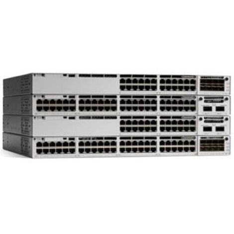 Cisco Catalyst C9300-24P-E: Switch Gestito Layer 2/3 con 24 Porte Gigabit Ethernet PoE+, Supporto PoE, Montaggio 1U, Ideale per Reti Aziendali