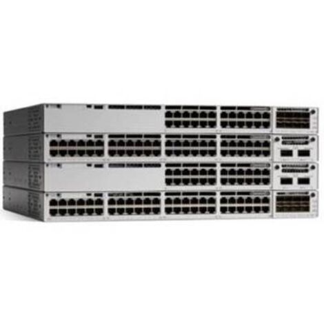Cisco Catalyst C9300-48P-E: Switch Gestito L2/L3 con 48 Porte Gigabit Ethernet PoE+ e Supporto PoE, Montaggio a Rack, Ideale per Reti Aziendali