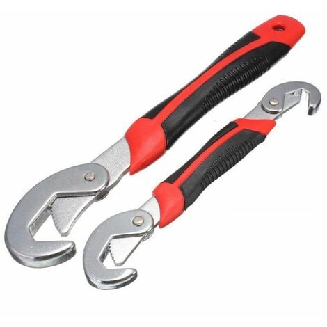 Cisea 2 Pièce Clés à Molette,Universelles Clés Réglables Serre-Ecrou,Multifonctionnelles Clés,Avec Grande Ouverture 8-22 mm