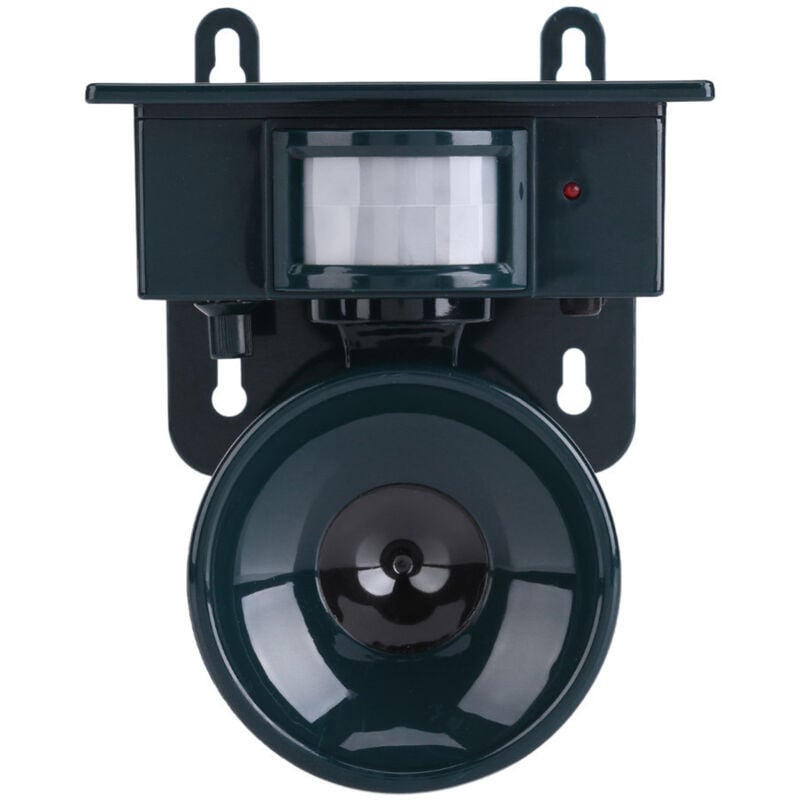 Cisea - Capteur de Mouvement Solaire pir - Répulsif à Ultrasons pour Oiseaux, Chiens, Chats, Renards, Souris