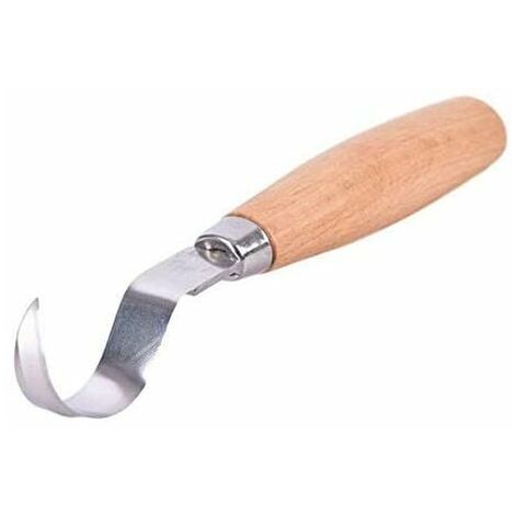 Ciseau de précision bricolage couteau à crochet outil de sculpture cuillère à bois ergonomique flexion Durable débutant sculpture couteau à découper en acier inoxydable
