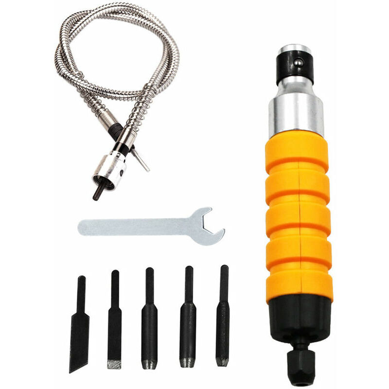 Ikodm - ciseau sculpture sur bois de l'outil de sculpture sur bois electrique mortaisage sculpture stylo sculpture ciseau, avec une petite tete arbre