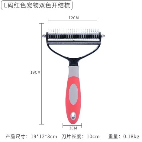 Ciseaux 2 en 1 pour animaux : peigne et démêle le pelage, idéaux pour les chiens et les chats. Outils de toilettage pour animaux - AquaForge