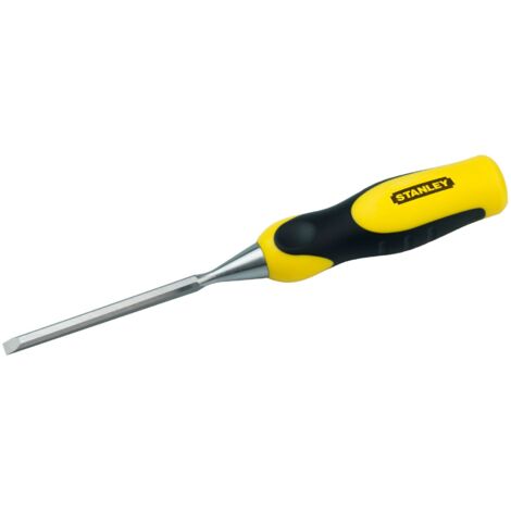 Stanley – Ciseau à bois 14 mm – Lame en acier pré-affûtée – Poignée bi-matière ergonomique – Pour coupes précises dans bois dur