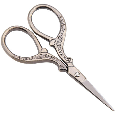 Ciseaux à broder anciens en bronze pour couture et point de croix DIY