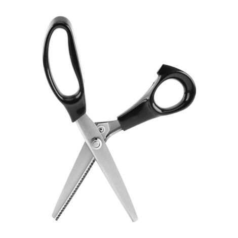 Ciseaux à cranter décoratifs pour tissu, lames 3, 5, 7 mm