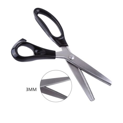 Ciseaux à cranter décoratifs ronds/triangulaires pour tissu 3 5 7mm