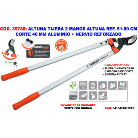 Ciseaux à deux mains Altuna 51 80 cm coupe 40 mm aluminium avec nervure renforcée