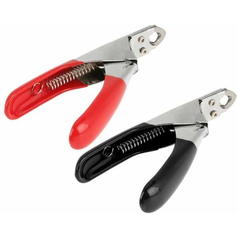 Ciseaux à Ongles pour Animaux de Compagnie en Acier Inoxydable Coupe-Ongles pour Chiens dédiés Coupe-Tondeuse à Griffes pour Petits Chiens de Taille Moyenne Chats(Le Noir)
