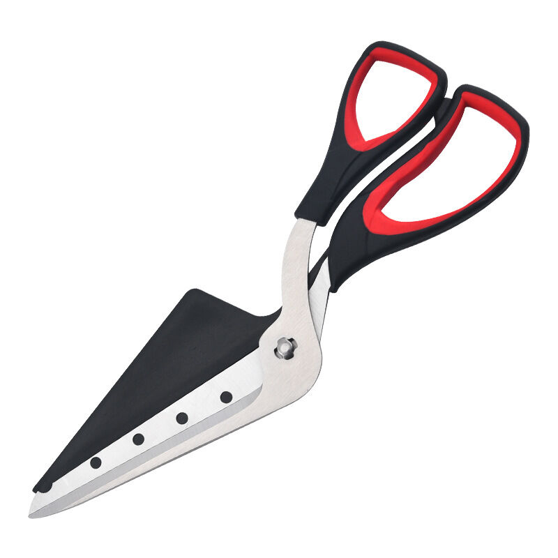 Ciseaux à Pizza, Coupe Pizza avec Pelle, Lame Tranchante en Acier Inoxydable de Qualité Alimentaire et Poignée Souple, Ciseaux de Cuisine