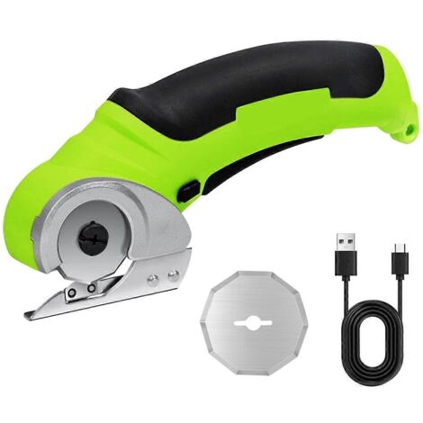Ciseaux à tissu sans fil, cutter rotatif, robustes, rechargeables.