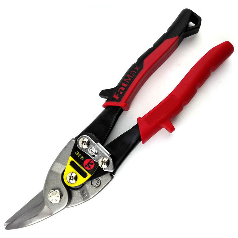 Crea - Ciseaux d'aviation pour coude droit, ciseaux pour treillis métallique de 10 pouces, plaque en acier inoxydable laminé à froid 14-562