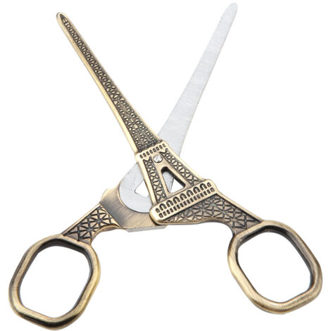 Ciseaux de Couture en Forme de Tour Eiffel pour Broderie et Artisanat DIY (Bronze)