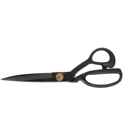 Ciseaux de couture rétro en acier noir pour cuir et tissu - Accessoires de qualité pour tailleur (HC-9in)