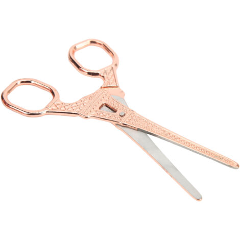 Ciseaux de Couture Vintage en Acier Inoxydable Doré Rose Anti-Rouille