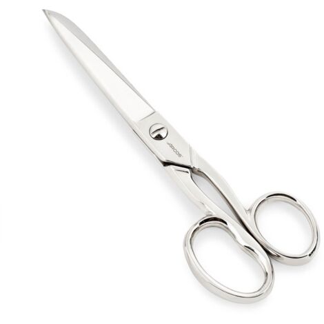 Ciseaux de couturière Arcos 504200 acier forgé et mango 7" - 178 mm nickelé sous blister.
