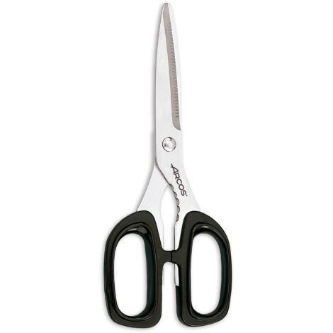Ciseaux de cuisine Arcos 185301 en acier inoxydable et mango 200 mm de polypropylène sous blister.