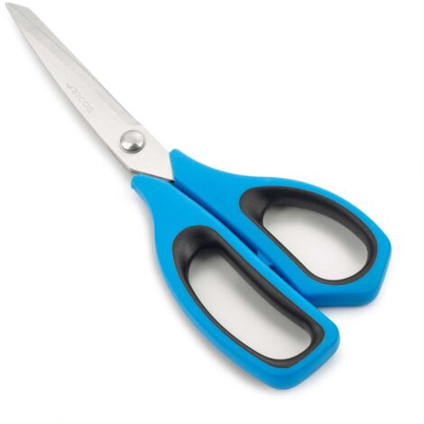 Ciseaux de cuisine Arcos 185723 acier inoxydable et mango Polypropylène + 240 mm élastomère bleu sous blister.