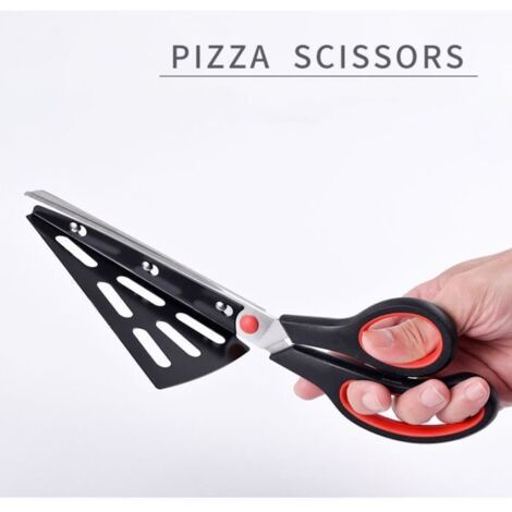 Ciseaux de Cuisine - Professionnels - Acier Inoxydable - Noir et Rouge - Multi-usages - 275mm