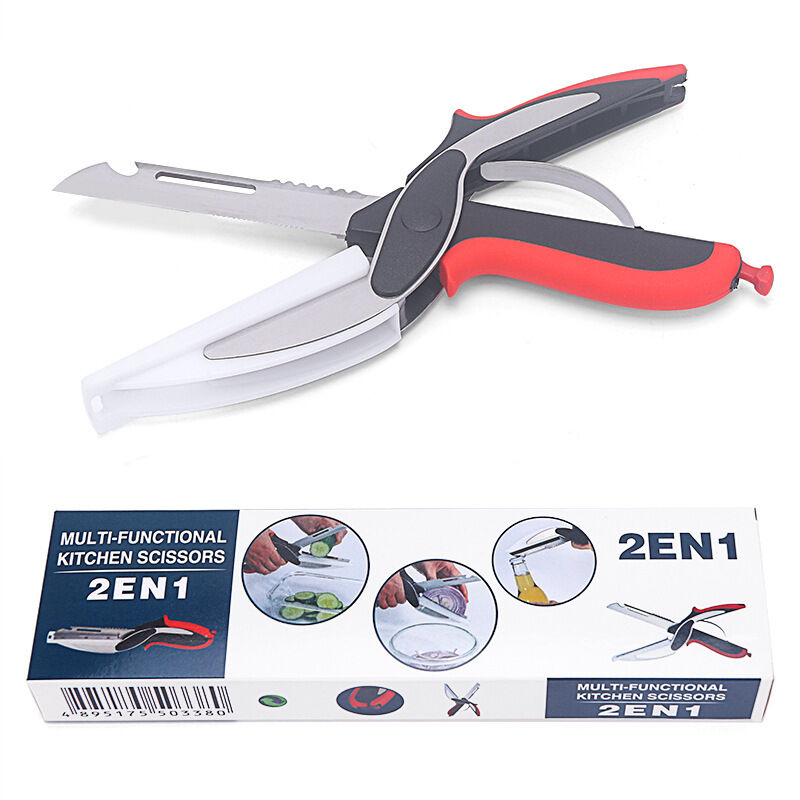 Ciseaux de Cuisine Robustes Amovible 2 en 1- Ciseaux Polyvalents avec Lames en Acier Inoxydable pour Poulet, Volaille, Poisson, Viande, Légumes,