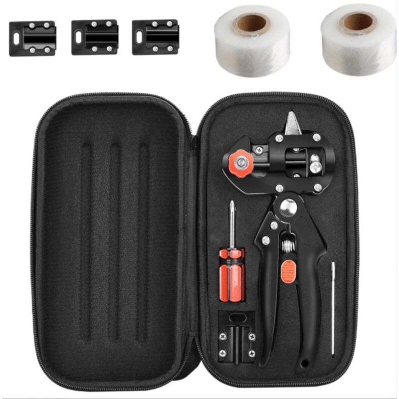 Ciseaux de Greffage Professionnels, Parfaits pour le Jardinage, l'élagage et le Greffage d'Arbres Fruitiers et de Plantes, avec Film de greffage 3CM