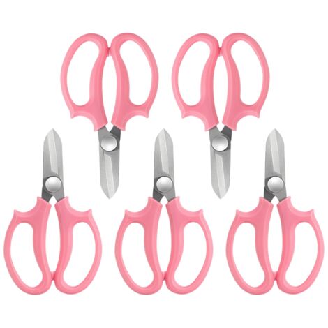 Ciseaux de Jardin 5/10 Pièces, Lames Acier Inoxydable Affûtées, Manche Ergonomique Antidérapant, Outils de Taille pour Fleurs et Plantes