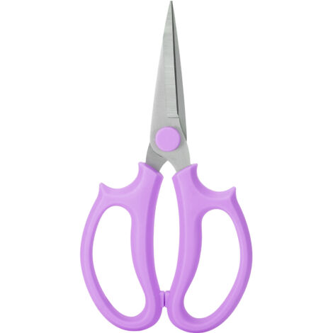 Ciseaux de jardin en acier allié pour plantes en pot et fleurs, outils de taille ergonomiques violets-AquaForge