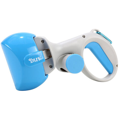 Ciseaux de merde de chien portables, outil de nettoyage de merde d'animal de compagnie en plein air avec distributeur de sacs poubelles